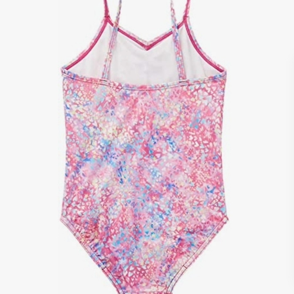 Speedo Youth Girls One Piece Swimsuit Pink Size L (12/14) - Picture 4 of 7